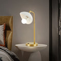 Contemporary Nordic High-Density Polystyrene Round Shade Hardware 1-Light Table Lamp For Bedroom