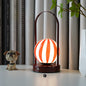 Contemporary Creative Glass Ball Shade Iron LED Portable Table Lamp Night Light For Bedroom