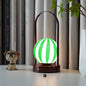 Contemporary Creative Glass Ball Shade Iron LED Portable Table Lamp Night Light For Bedroom