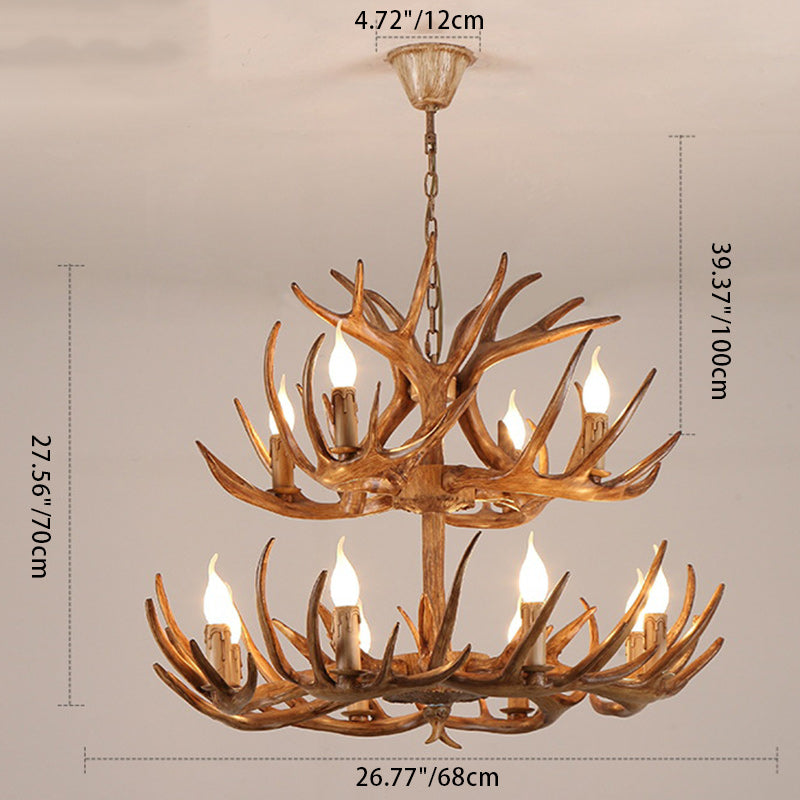 Art Deco Antler Chandelier