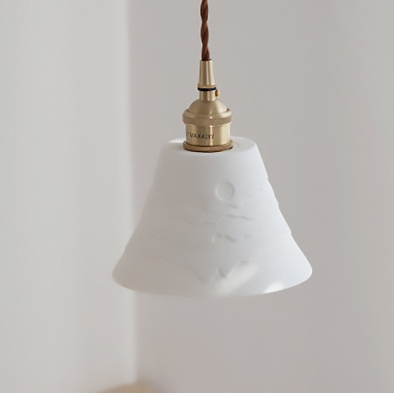 Scandinavian Copper & Ceramic Pendant Light
