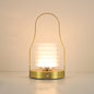 Contemporary Creative Cylinder Round Ball Mountain Shape Round Base Iron Acrylic LED Table Lamp For Bedroom
