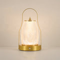 Contemporary Creative Cylinder Round Ball Mountain Shape Round Base Iron Acrylic LED Table Lamp For Bedroom