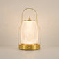 Contemporary Creative Cylinder Round Ball Mountain Shape Round Base Iron Acrylic LED Table Lamp For Bedroom