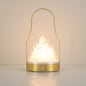 Contemporary Creative Cylinder Round Ball Mountain Shape Round Base Iron Acrylic LED Table Lamp For Bedroom