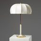 Contemporary Scandinavian Round Iron Fabric 1-Light Table Lamp For Bedroom