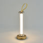 Modern Minimalist USB Portable Round Cylinder Iron Acrylic LED Table Lamp For Living Room