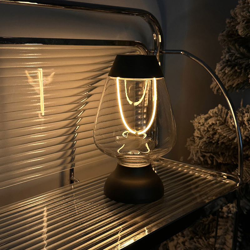 Modern Minimalist USB Cup Shape Oval Plastic Acrylic LED Table Lamp For Bedroom