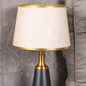 Modern Minimalist Cylinder Cone Iron Fabric 1-Light Table Lamp For Bedroom