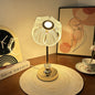 Contemporary Creative USB Petal Shape Round Metal Acrylic LED Table Lamp For Bedroom