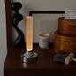 Modern Minimalist USB Candle Shape Round Cylinder Metal Acrylic LED Table Lamp For Bedroom