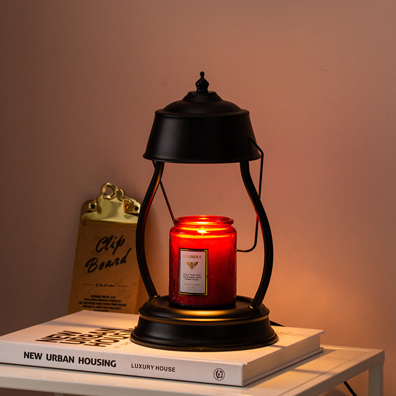 Contemporary Creative Horse Lamp Round Oval Iron 1-Light Melting Wax Table Lamp For Bedroom