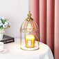 Modern Minimalist Round Cone Cylinder Marble Iron Glass 1-Light Melting Wax Table Lamp For Bedroom