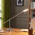 Modern Minimalist Long Oval Cylinder Iron Aluminum LED Table Lamp For Bedroom