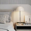 Modern Minimalist Bud Mushroom Round Semicircle Iron Acrylic 1-Light Table Lamp For Bedroom