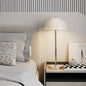 Modern Minimalist Bud Mushroom Round Semicircle Iron Acrylic 1-Light Table Lamp For Bedroom