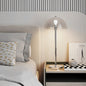 Modern Minimalist Bud Mushroom Round Semicircle Iron Acrylic 1-Light Table Lamp For Bedroom
