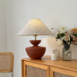 Traditional French Table Lamp – 1-Light Frustum Cone Design in Resin & Fabric for Bedroom
