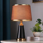Modern Luxury Cylinder Metal Fabric 1-Light Table Lamp For Bedroom
