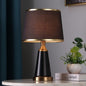 Modern Luxury Cylinder Metal Fabric 1-Light Table Lamp For Bedroom