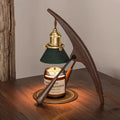 Traditional Vintage Cone Ash Metal 1-Light Melting Wax Table Lamp For Bedroom