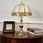 Traditional European Dome Copper Glass 2-Light Table Lamp For Bedroom