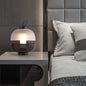 Contemporary Industrial Dome Metal Glass Acrylic LED Table Lamp For Bedroom
