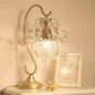 Contemporary Creative Cone Metal Crystal 1-Light Table Lamp For Bedroom