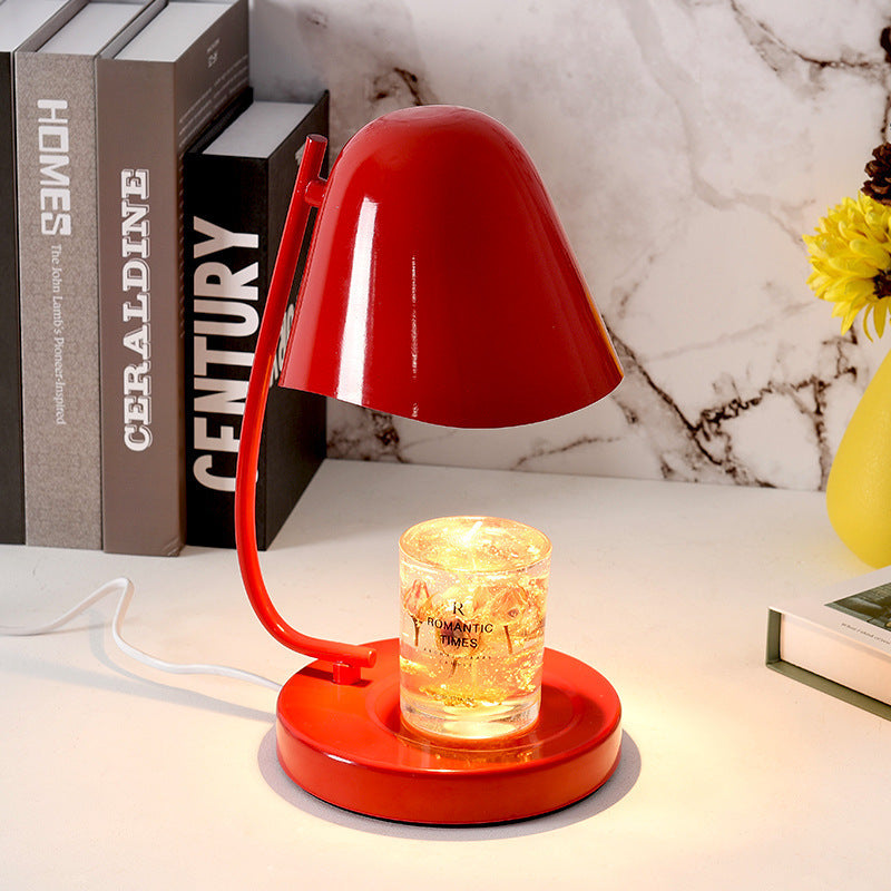 Traditional French Dome Plastic 1-Light Melting Wax Table Lamp For Bedroom