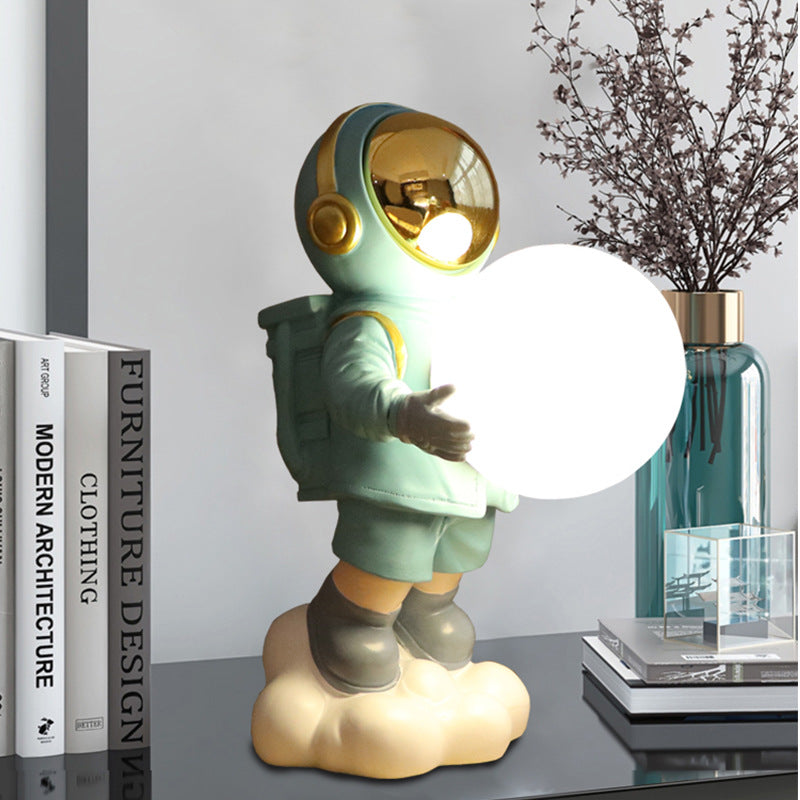 Contemporary Creative Astronaut PC Resin LED Table Lamp For Bedroom