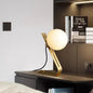 Modern Luxury Globe Iron Glass 1-Light Table Lamp For Bedroom