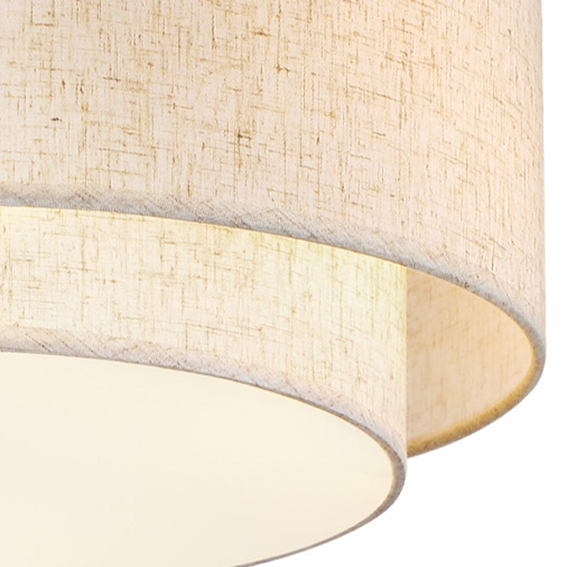 Minimalist Linen Round Ceiling Light