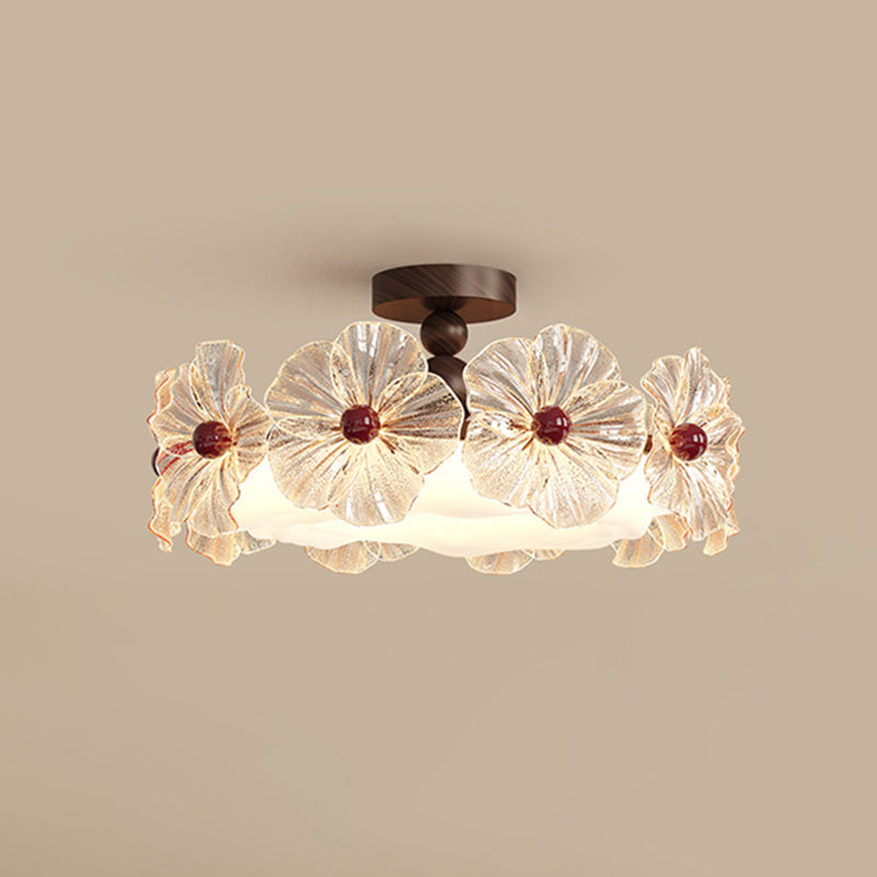 Luxury Crystal Flower LED Ceiling Light