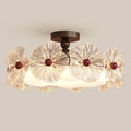 Luxury Crystal Flower LED Ceiling Light