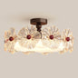 Luxury Crystal Flower LED Ceiling Light