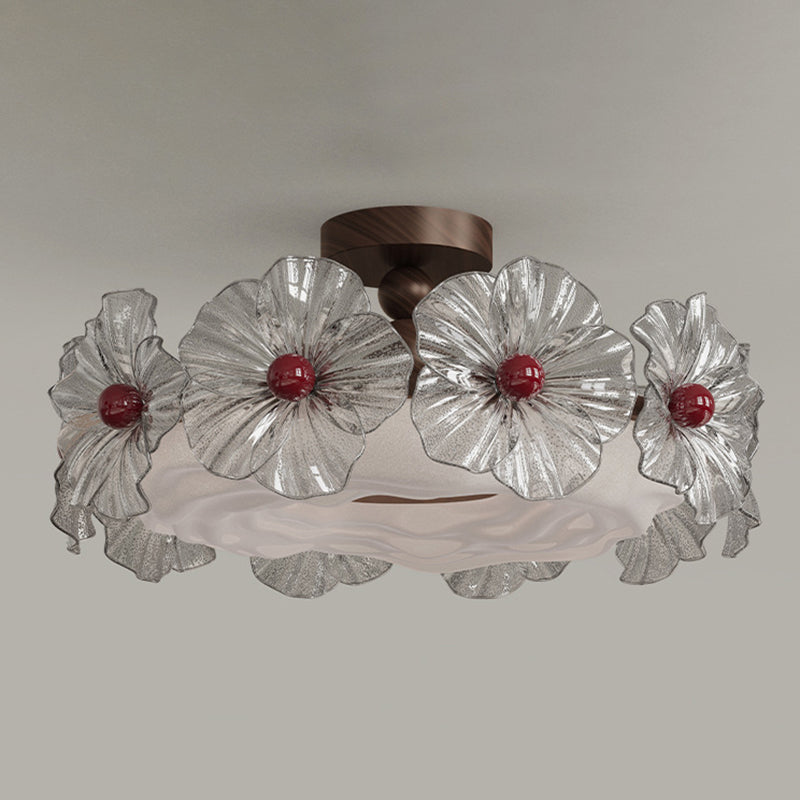 Luxury Crystal Flower LED Ceiling Light