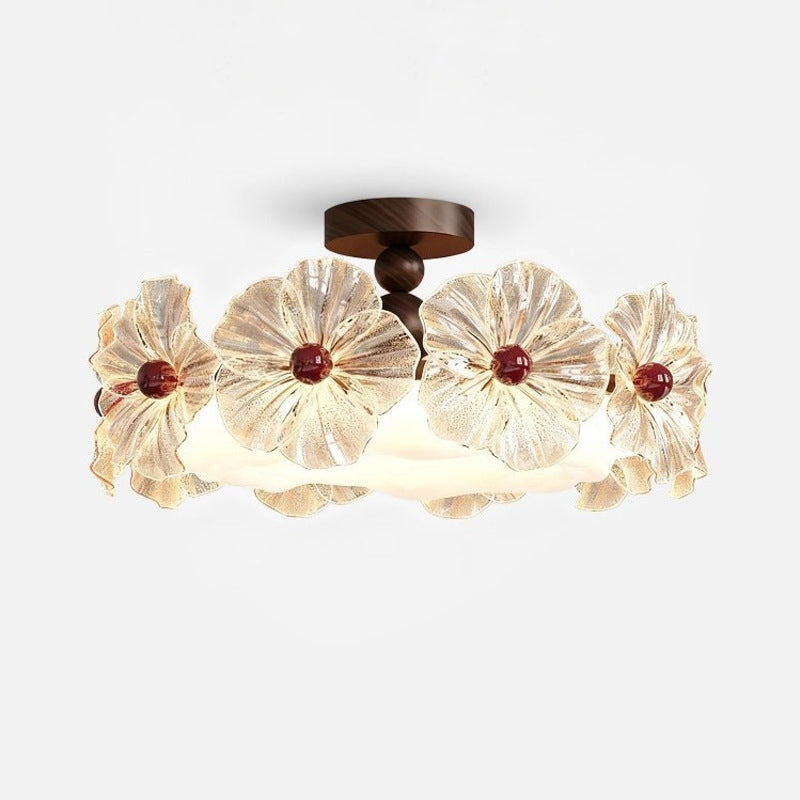 Luxury Crystal Flower LED Ceiling Light