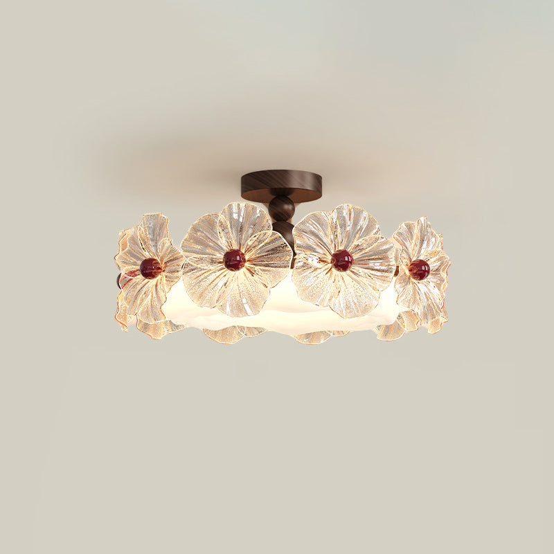 Luxury Crystal Flower LED Ceiling Light