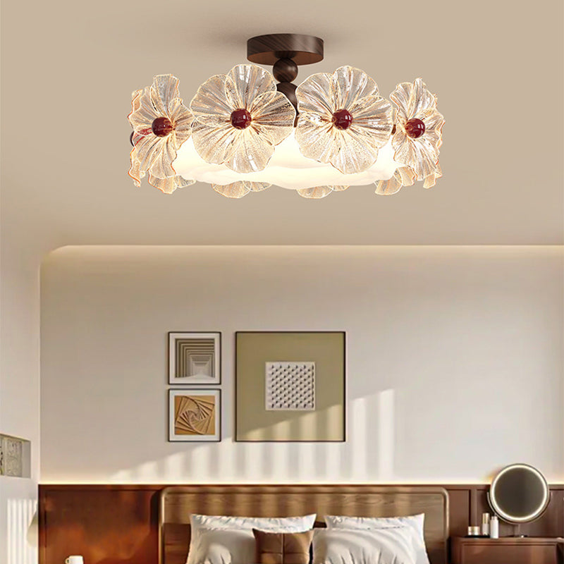 Luxury Crystal Flower LED Ceiling Light
