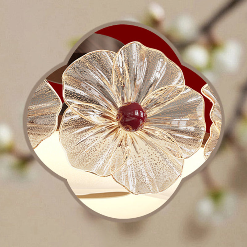 Luxury Crystal Flower LED Ceiling Light