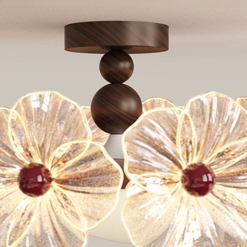 Luxury Crystal Flower LED Ceiling Light