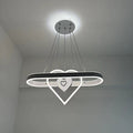 Oval Heart Round LED Island Chandelier