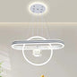 Oval Heart Round LED Island Chandelier