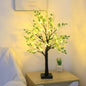 Traditional Rustic Plastics Tree LED USB Battery Table Lamp For Living Room