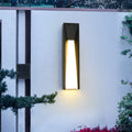 Modern Minimalist Waterproof Rectangular Stainless Steel Acrylic LED Outdoor Wall Sconce Lamp For Garden