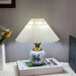 Contemporary Creative Pleated PVC & Ceramic Metal 1-Light Table Lamp For Study