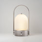 Modern Minimalist Oval Metal Iron Glass Inductive Portable USB LED Table Lamp For Bedroom