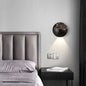 Modern Minimalist Waterproof Round Metal Glass Outdoor LED Wall Sconce Lamp For Garden