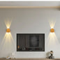 Contemporary Industrial Waterproof Geometric Aluminum PC Outdoor Wall Sconce Lamp For Garden