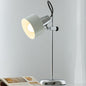 Contemporary Retro Iron Aluminum Round 1-Light Table Lamp For Living Room
